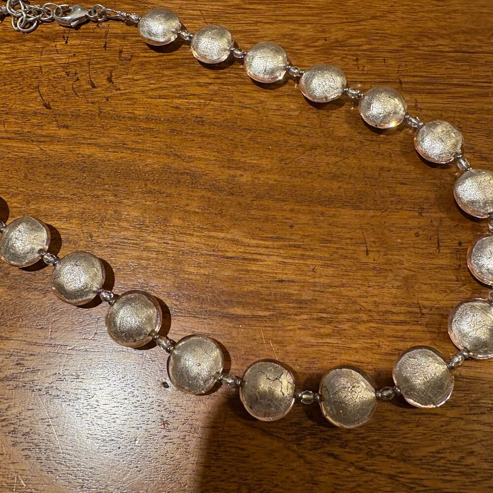 Diana Ingram Murano Glass Lentil Necklace - Picture 5 of 7